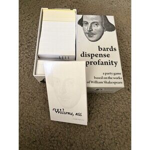 Bards Dispense Profanity: A Party Game Based on the Works of William Shakespeare
